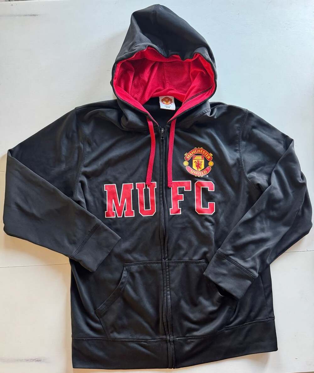 Manchester United Licensed Mufc Full Zip Hoodie Size M